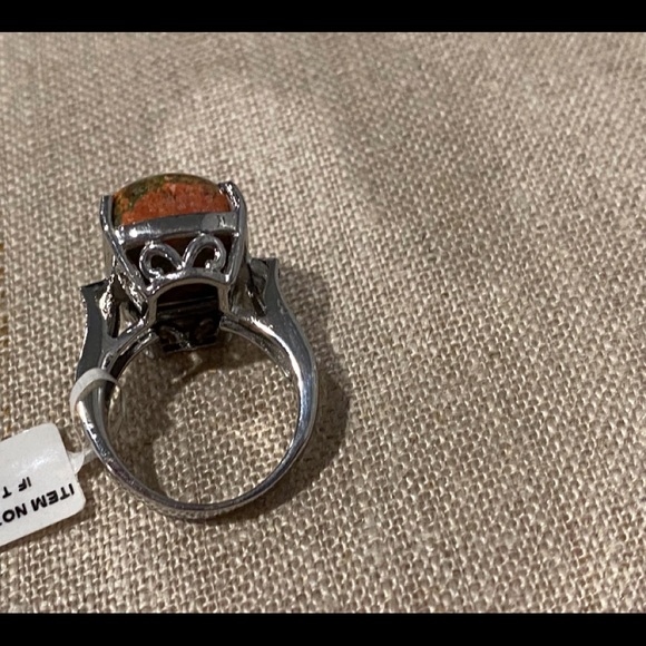 Beautiful Unakite Cush Ring - Picture 9 of 9